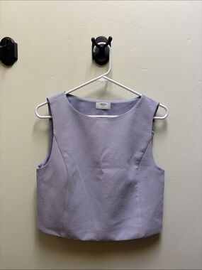 Aritzia Lilac Sleeveless Cavalier Top